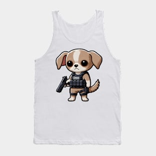 Tactical chihuahua Tank Top